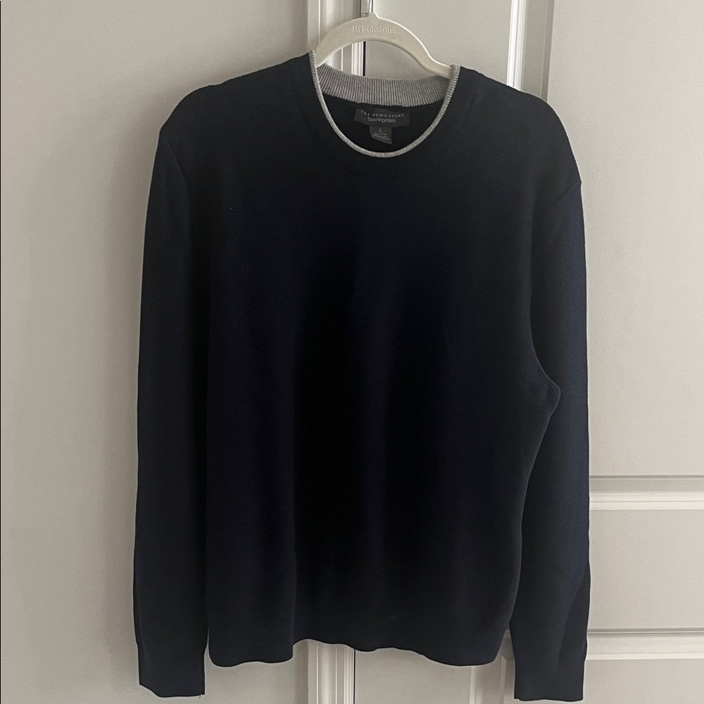 Bloomingdale's Men's Navy Crewneck Sweater